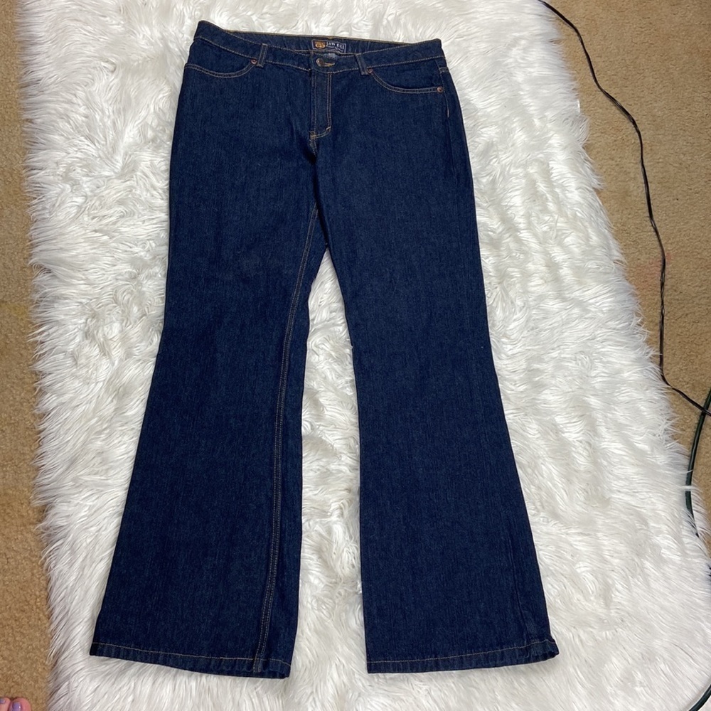 Route 66 Dark Wash Flare Denim Jeans - Picture 7 of 7